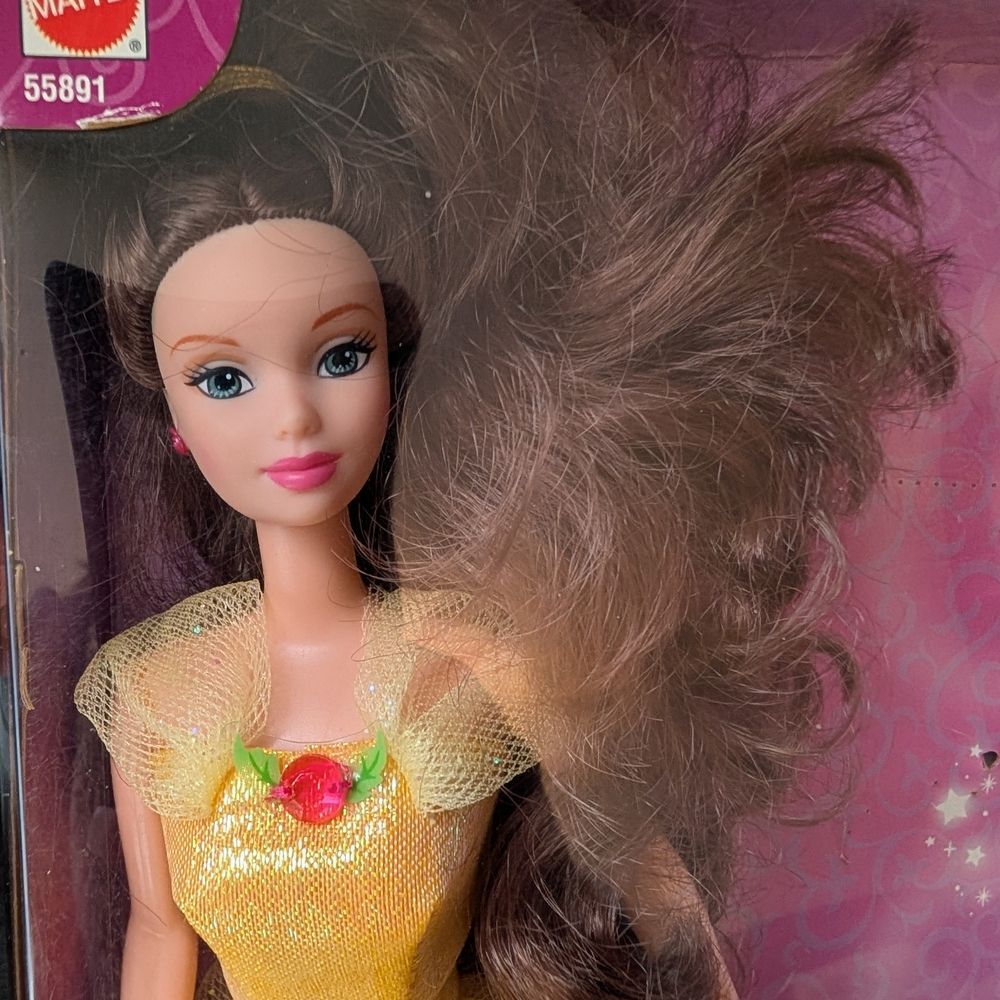 Vintage Authentic Mattel 2002 Disney Princess Flutter Fantasy Belle Doll image 5